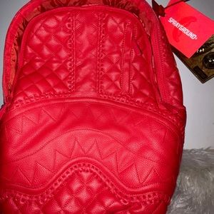 Sprayground leather backpack